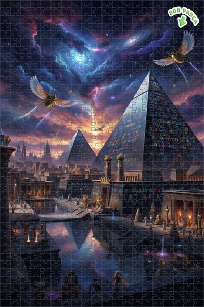 Teona Ahşap لغز الأهرامات المصرية ذات المظهر الفني الفضائي، لغز خشبي مؤطر ذو ...