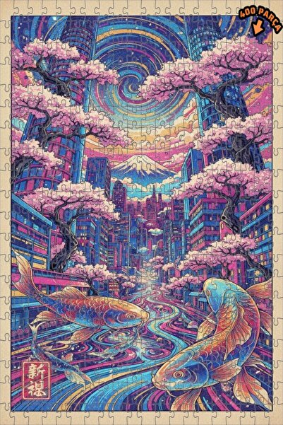 Teona Ahşap لغز خشبي بإطار مزدوج الطبقات من فنون الكوي في مدينة النيون 400 قط...