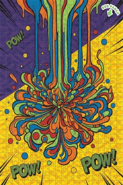 Teona Ahşap لغز خشبي بإطار مزدوج الطبقات بمظهر فن الرسوم المتحركة الخطية وطلا...