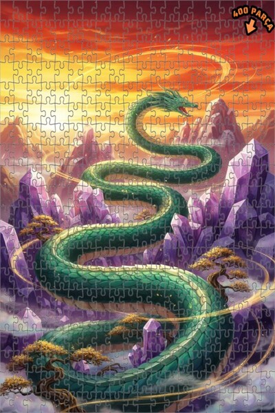 Teona Ahşap لغز خشبي بإطار مزدوج الطبقات من ديزاين دراغون آرت 400 قطعة 35x35