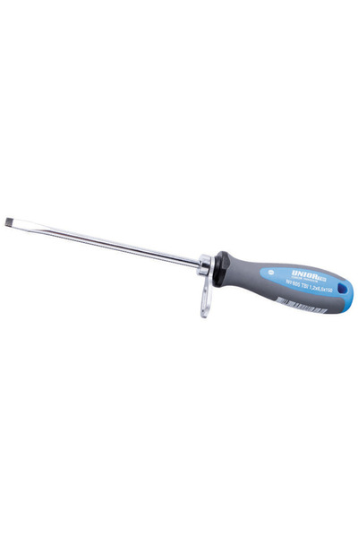 Unior 605TBI-H Πλατύ κατσαβίδι με λαβή τριών υλικών και κρίκο καραμπίνερ, AxB...