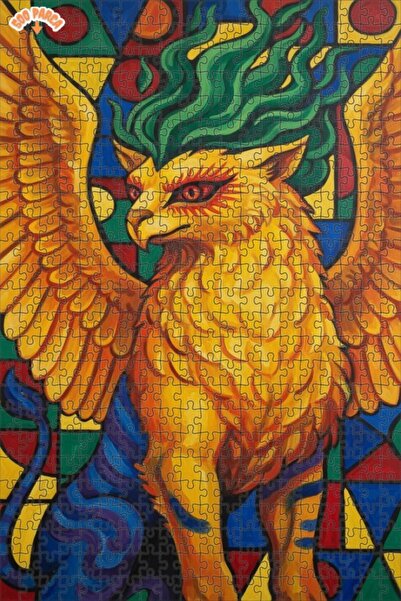 Teona Ahşap لغز خشبي بإطار مزدوج الطبقات بمظهر لوحة زيتية لغريفين الفخور 500 ...