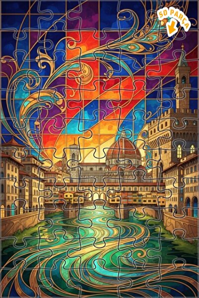 Teona Ahşap لغز خشبي مؤطر بطبقتين لفن الموزاييك في عصر النهضة في فلورنسا 50 ق...