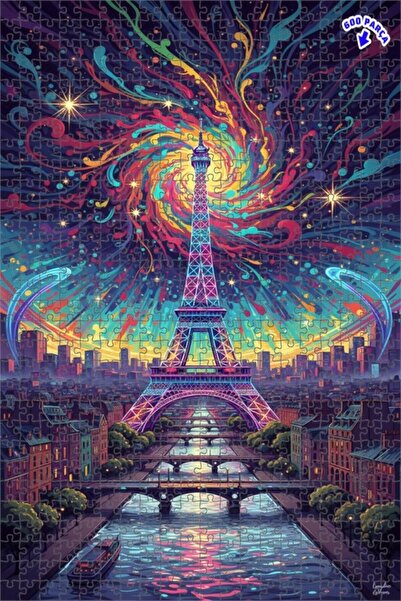 Teona Ahşap لغز خشبي بإطار مزدوج الطبقات من باريس إنيرجي 600 قطعة 50x35