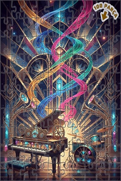 Teona Ahşap لغز خشبي بإطار مزدوج الطبقات من سيمفونية الحياة 100 قطعة 25×25