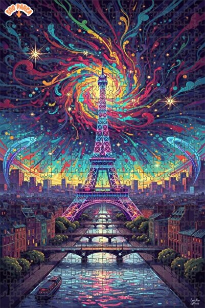 Teona Ahşap لغز خشبي بإطار مزدوج الطبقات من باريس إنيرجي 500 قطعة 50x30