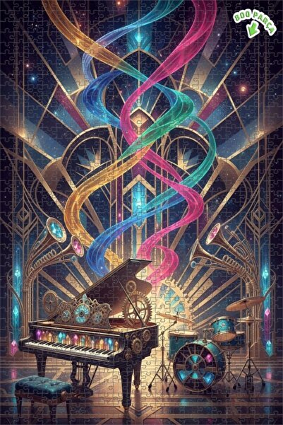 Teona Ahşap لغز خشبي مؤطر بطبقتين من سيمفونية الحياة 800 قطعة 70×50