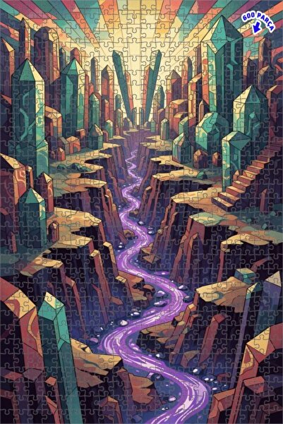 Teona Ahşap لغز خشبي بإطار ذو طابقين بمظهر الألوان المائية من كريستال فالي در...