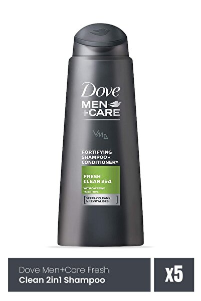 Dove Shampoo 400ML MEN CLEAN FRESH x5