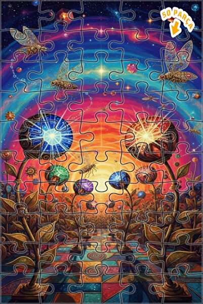 Teona Ahşap لغز خشبي بإطار مزدوج الطبقات من فانتاستيك إيفريون بيتيرس، 50 قطعة...