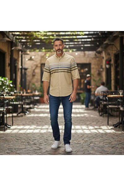 OwenLife Owen Life Cotton Fabric Slim Fit Mold Quality Shirt