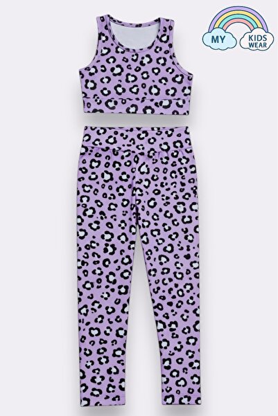 My Kids Wear Girl's Multi-Purpose Patterned Swimsuit & Sports Set 12445