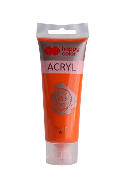 HAPPY COLOR Culoare acrilica 75ml, portocaliu,