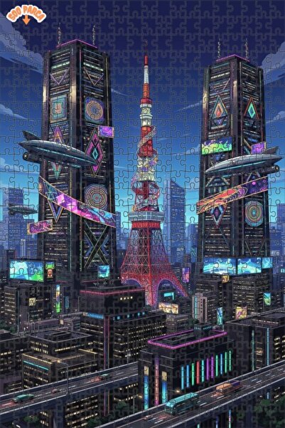 Teona Ahşap لوحة زيتية مستوحاة من شلالات طوكيو الضوئية، لوحة خشبية مؤطرة بطبق...