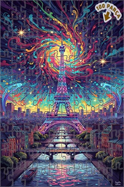 Teona Ahşap لغز خشبي بإطار مزدوج الطبقات من باريس إنيرجي 100 قطعة 25×25