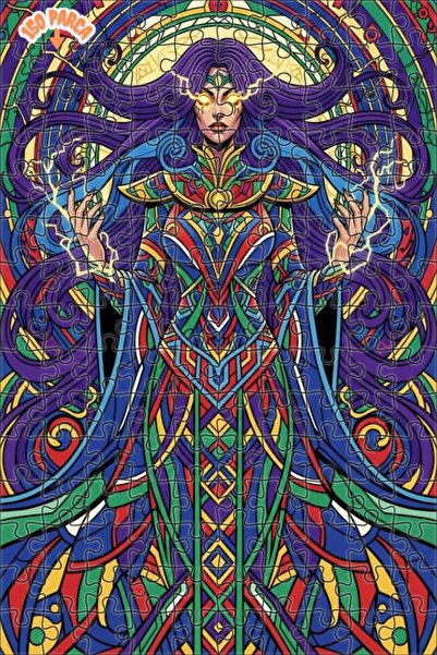 Teona Ahşap لوحة فنية خشبية مؤطرة بطبقتين من ماجيكال وومين، 150 قطعة، مقاس 20x30