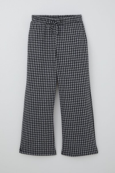 Breeze Παντελόνι για κορίτσια με σχέδιο χαρακτικής γραμμής κούνελο, ελαστική ...