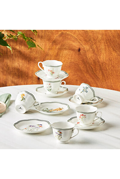Karaca Little Garden Coffee Cup Set for 6 People 80 ml