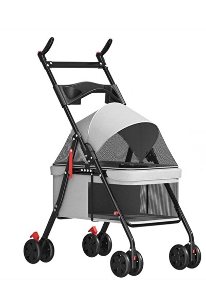 Nunbell Trol Kedi Köpek Taşıma Arabası 45-62-101cm