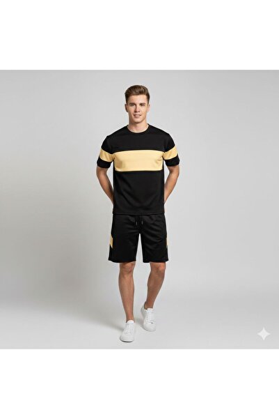 one2tex Scuba T-Shirt and Shorts Bottom Top 2-Piece Set