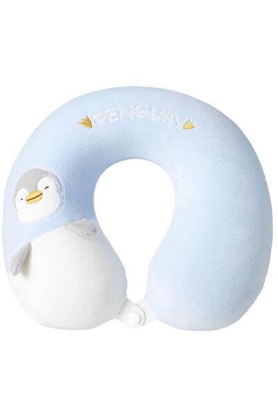 Miniso Hafızalı Sünger Kadife Dokulu Boyun Yastığı,Seyahat Yastığı - Penguen ...
