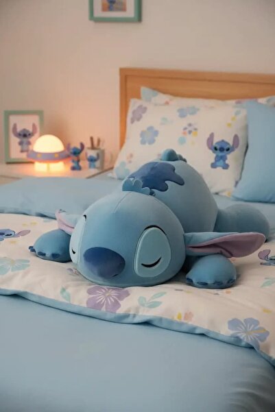 Disney Lisanslı Yatan Peluş Oyuncak 46 cm- (Stitch)