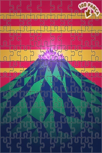 Teona Ahşap لغز خشبي بإطار مزدوج الطبقات بتصميم منظر جبلي مع قمة كريستالية وم...