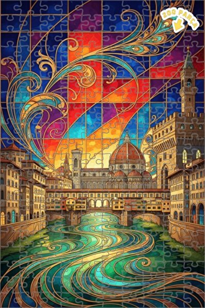 Teona Ahşap لغز خشبي مؤطر بطبقتين لفن الموزاييك في عصر النهضة في فلورنسا 200 ...