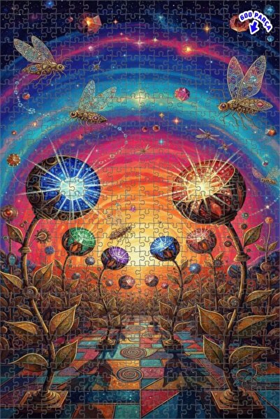 Teona Ahşap لغز خشبي بإطار مزدوج الطبقات من فانتاستيك إيفيرن بيتيرس، 600 قطعة...