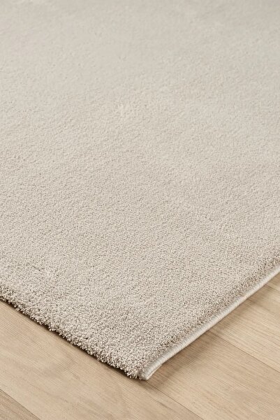 Turkrugs Bali Serisi Vizon Rengi Mikrofiber Antialerjik Düz Renk Halı