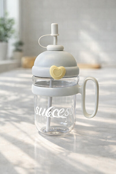 Kitchen Way 750ml Polycarbonate Bpa Free Flask with Straw and Lid Kw-1029