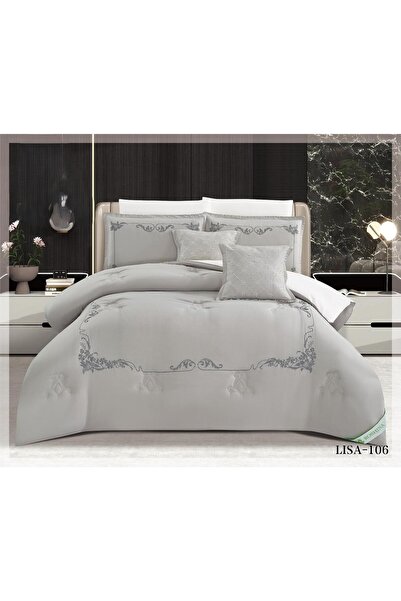 ROSHAN Lisa double bedsheet, embroidered, made of soft microfiber, 230x250