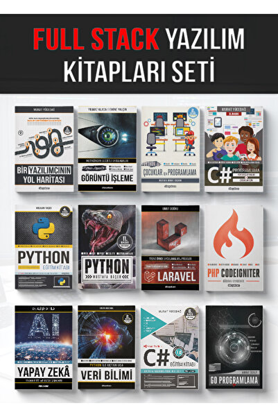 Dikeyeksen Yayıncılık Sıfırdan Zirveye Yazılım Kitapları Kariyer Seti | Pytho...
