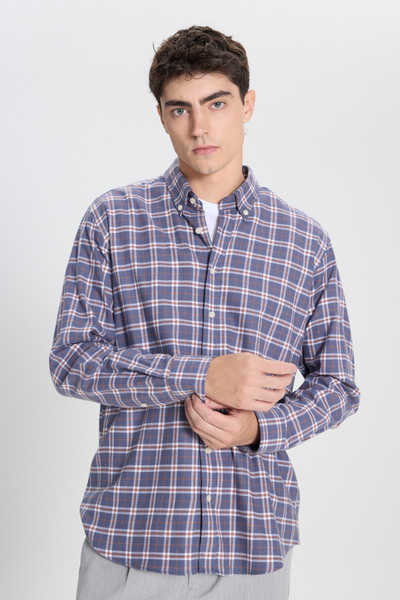 AC&Co / Altınyıldız Classics Men's Anthracite-Brown