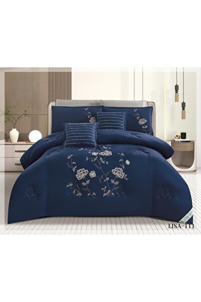 ROSHAN Lisa double bedsheet, embroidered, made of soft microfiber, 230x250