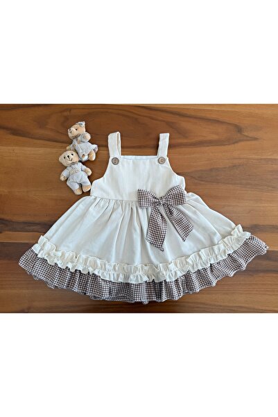 Mini Chics Pötikare Bowknot Linen Girl's Gilet