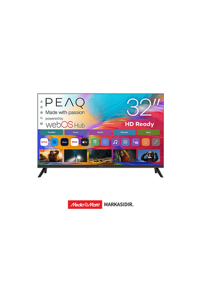 PEAQ 32D7000 32 inç 80 Ekran Dahili Uydu Alıcılı WebOS HD LED TV