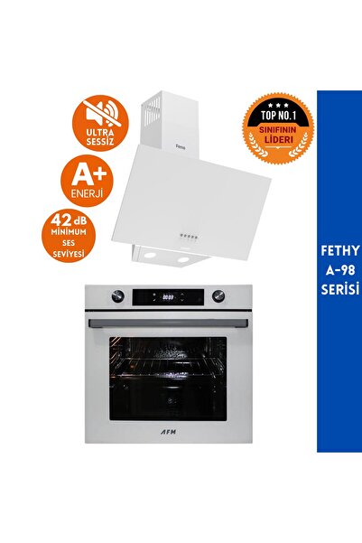 Ferre ve AFM Tech MARKALI FETHY- A-98 Sessiz Turbolu 2'li Beyaz Cam Ankastre ...