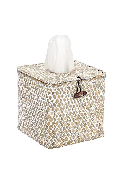 Arabest Woven Tissue Box Holder, Decorative Tissue box for Bathroom, Tissue B...
