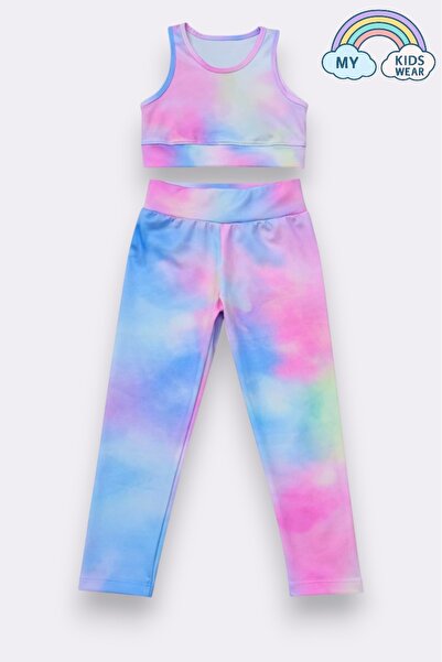 My Kids Wear Girl's Multi-Purpose Patterned Swimsuit & Sports Set 12455