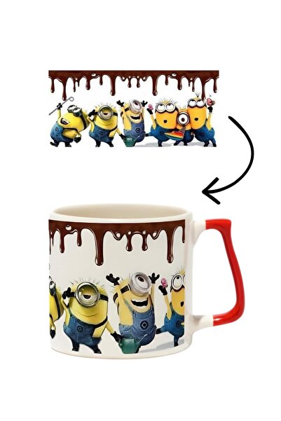 baskigo.com Embossed Pattern Minions Luxury Mug - Gift Ceramic Mug