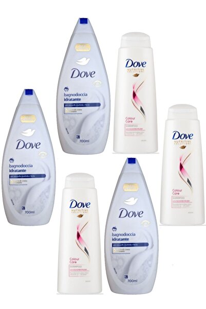 Dove Shampoo 400ML Color Care IMP. x3 + Hydrating Shower Gel 700 ml x3