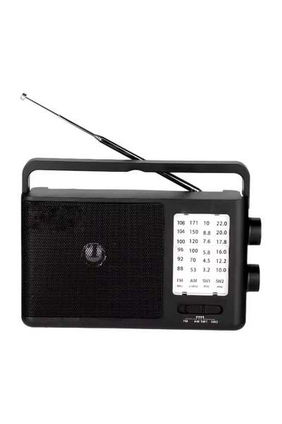 LC Portable FM/AM/SW 3-Band Radio Classic Durable and Easy-to-Use Entertainme...