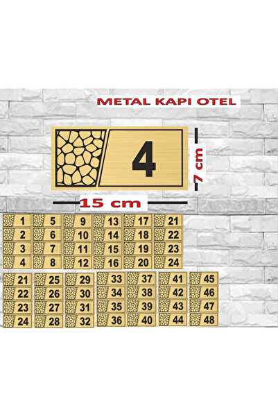 sıradışıhediyem رقم غرفة الفندق من 1 إلى 48، رقم الطابق، رقم الطاولة، مع شريط...