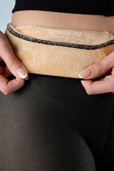 MOZHAS Plush Thermal Black Pantyhose