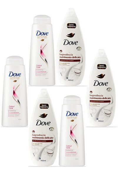 Dove Shampoo 400ML Color Care IMP. x3 + Pampering Shower Gel 700 ml x3