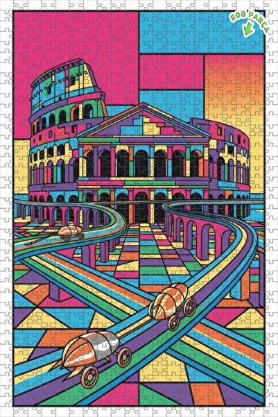 Teona Ahşap لغز خشبي بإطار مزدوج الطابق لسيارات السباق في حلبة روما الفنية ال...