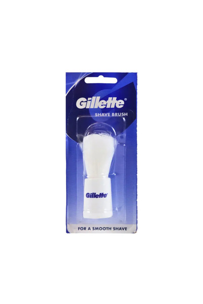 Gillette Mens Shave Brush for Smooth Shave White- 1Piece