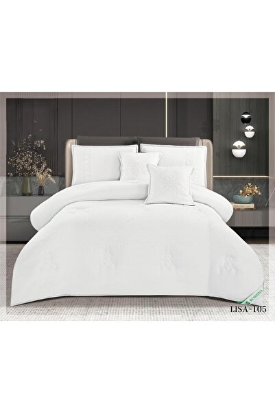 ROSHAN مفرش ليسا نفرين مطرز من المايكروفايبر الناعم 230×250