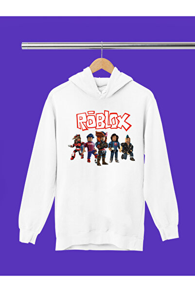 MAGORS SWEATSHIRT CU GLUGĂ PENTRU BĂIEȚI, IMPRIMAT ROBLOX, 3 fire, CALITATE, ...